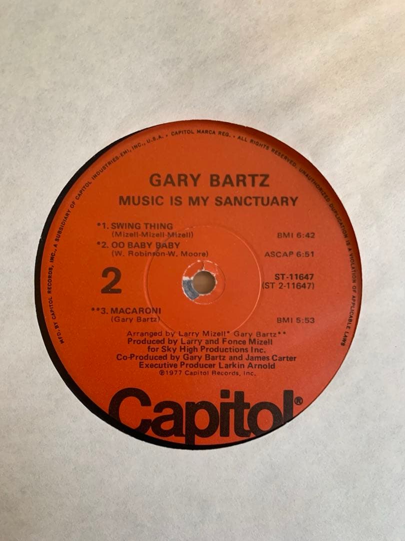 洋楽 Gary Bartz Music is my sanctuary LP