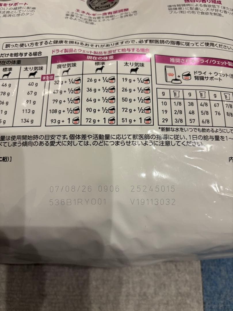 ロイヤルカナン　 腎臓サポート 3kg 犬用