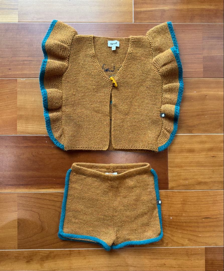 【oeuf nyc】ベスト&パンツ セットアップ　best pants knit