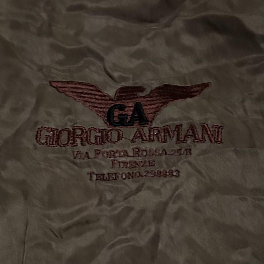 80s GIORGIO ARMANI 刺繍ボンバージャケット