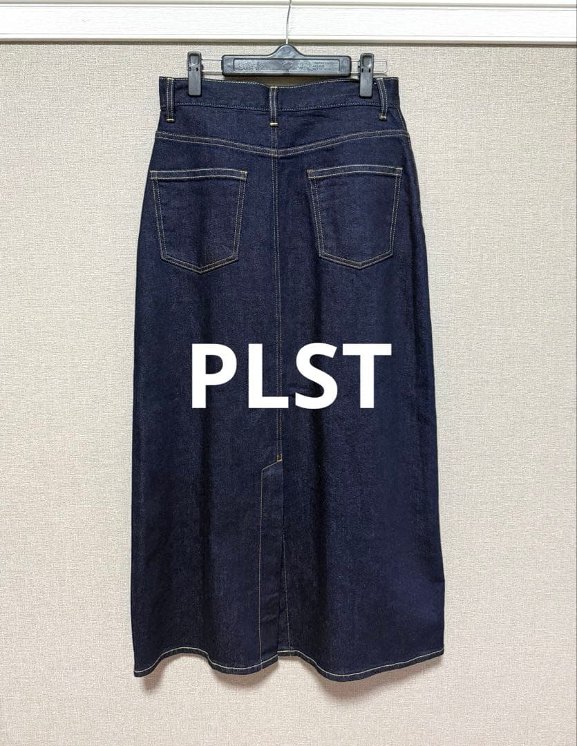 ★限定タイムセール★新品未使用♡PLST♡デニムナロースカート ネイビー