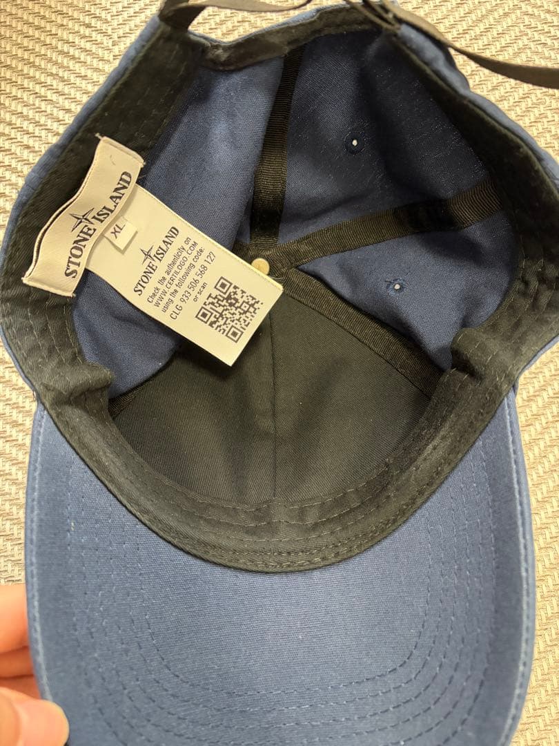 STONE  ネイビーキャップ XL
