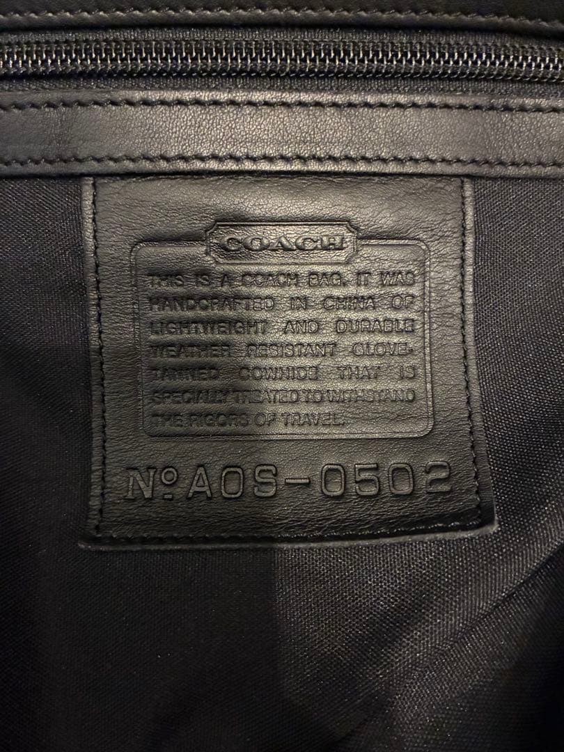coach コーチ　ボストン　レザー