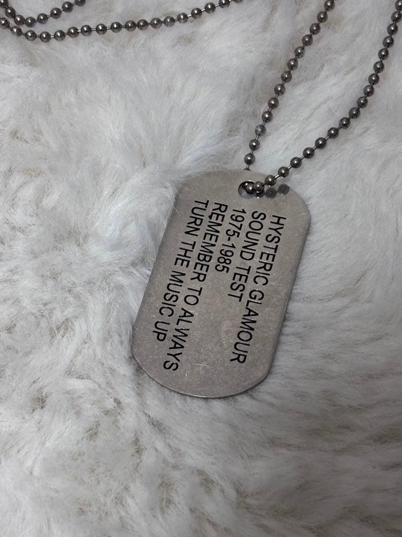 HYSTERIC GLAMOUR ドッグタグネックレス