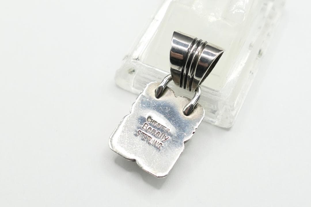 新品　未使用　ナバホ　チェスターベナリー　インレイ　ネックレス　トップ