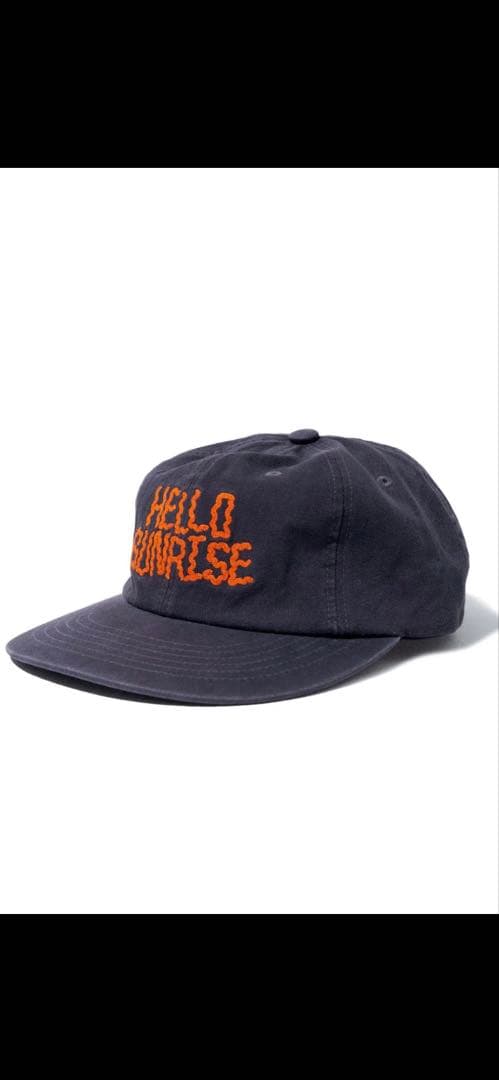 HELLO SUNRISE 刺繍ネイビーキャップ