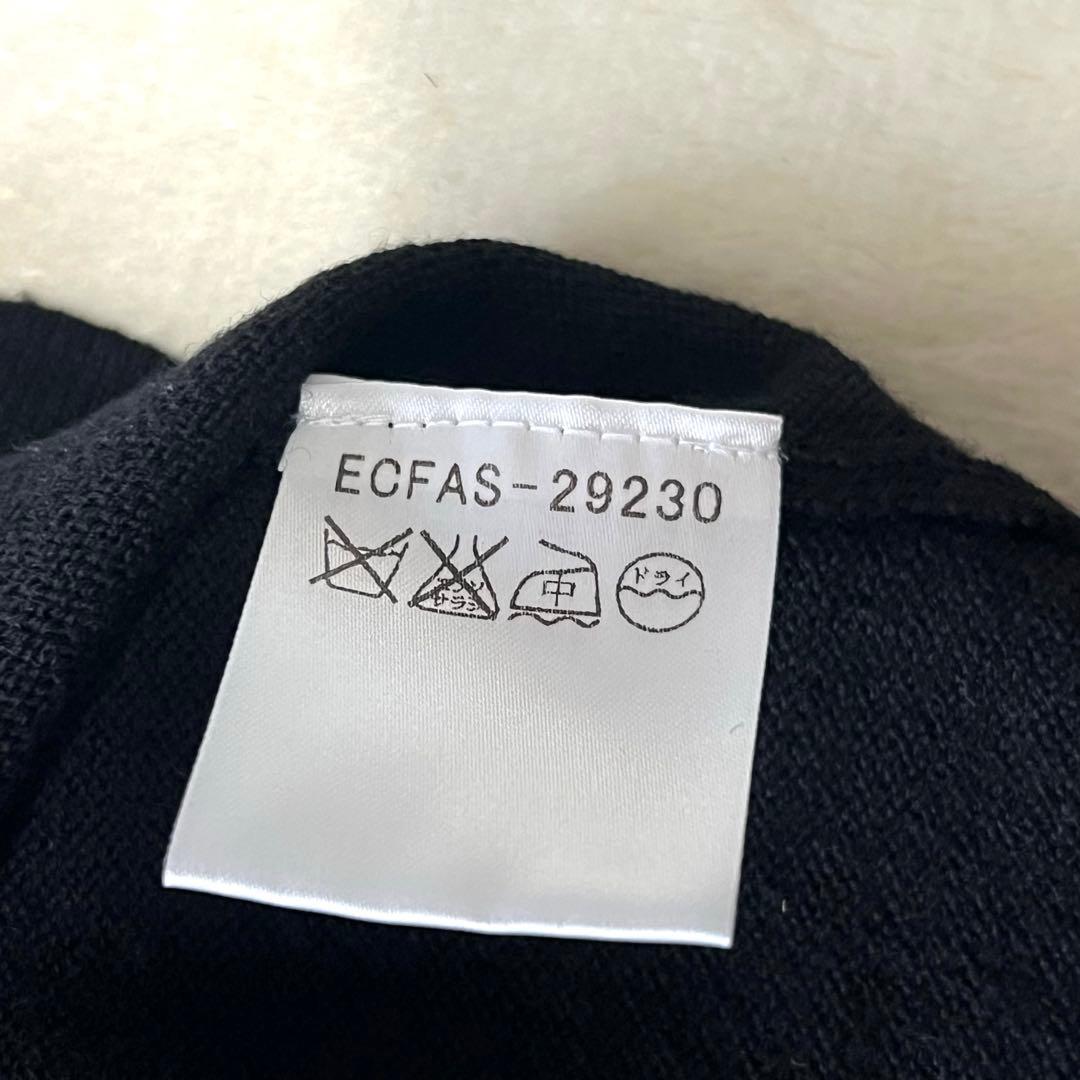 未使用級✨Courreges ポイントロゴ アンサンブル ニット ブラック