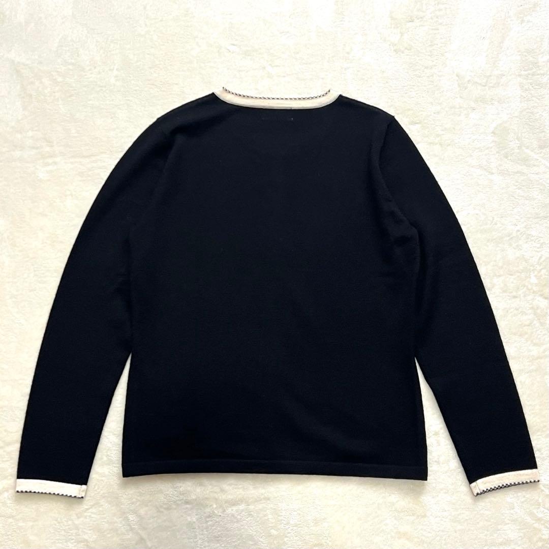 未使用級✨Courreges ポイントロゴ アンサンブル ニット ブラック