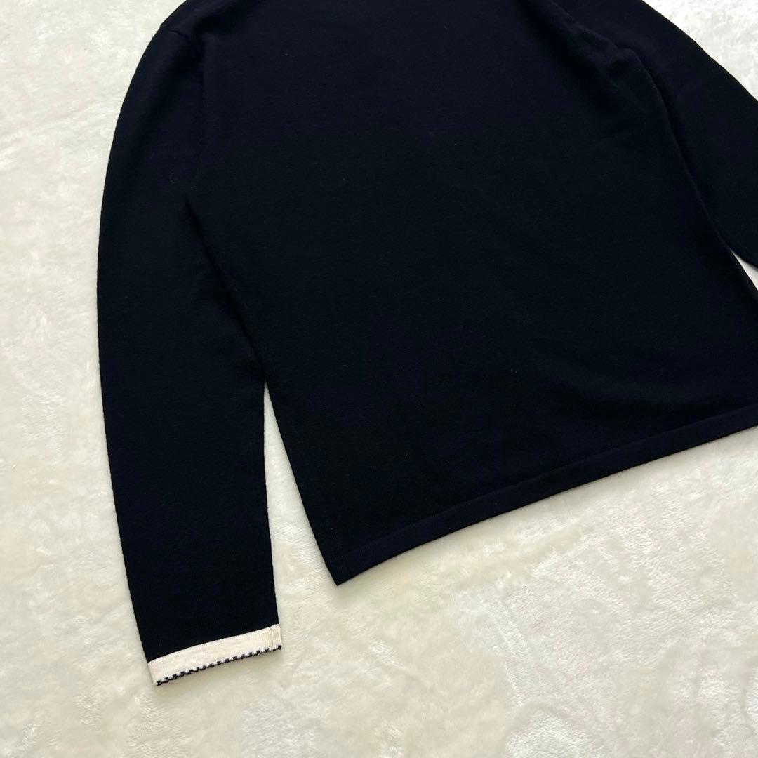 未使用級✨Courreges ポイントロゴ アンサンブル ニット ブラック