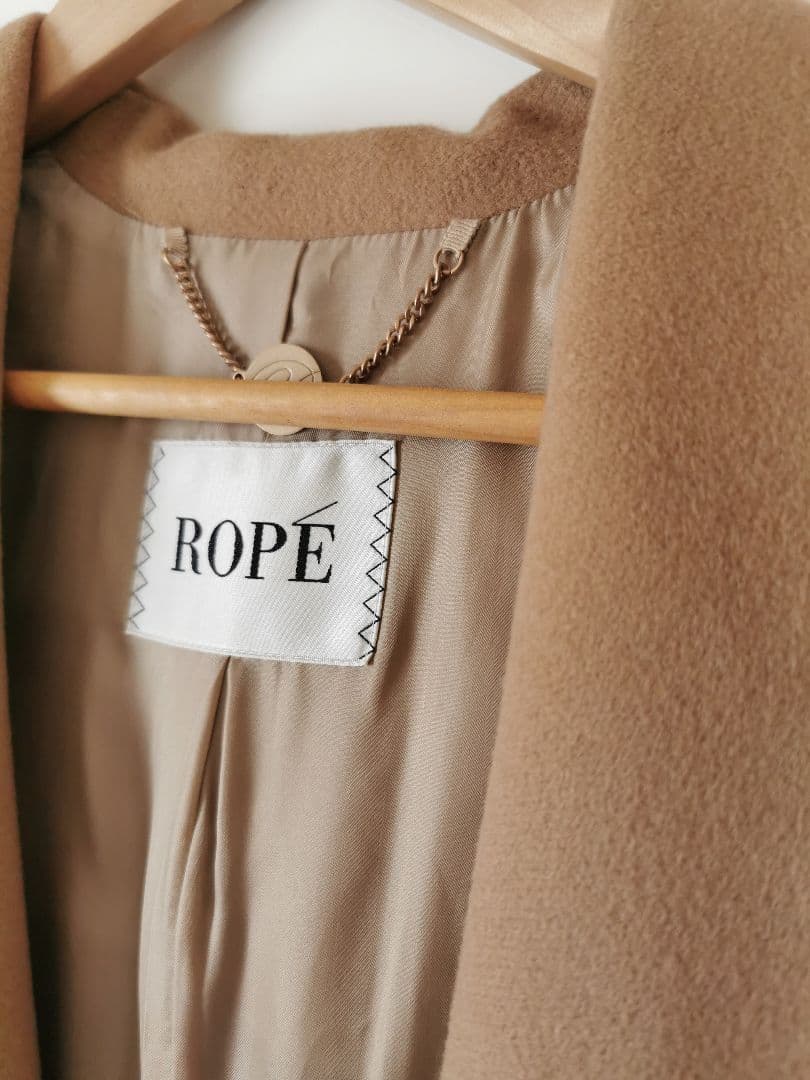ROPE★キャメル★ウール ・カシミア混コート