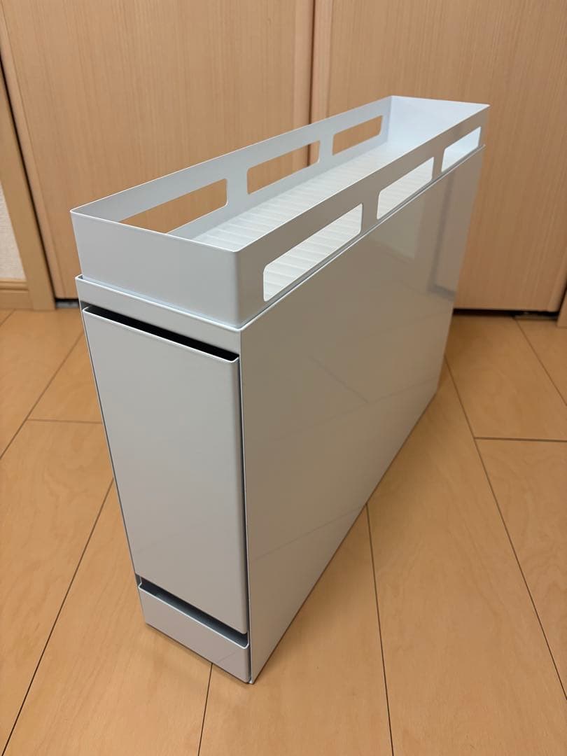 隠せる調味料ラック　マグネット対応　ホワイト