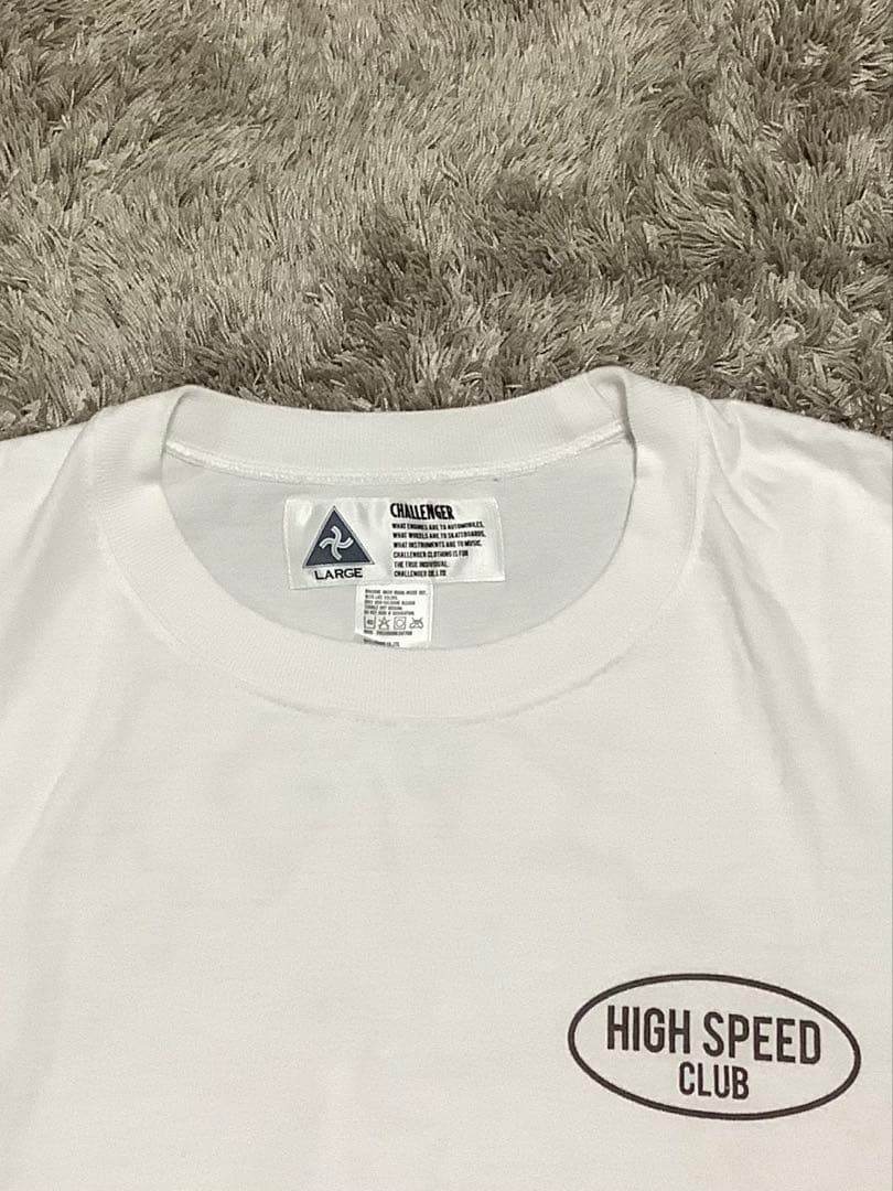 Lサイズ CHALLENGERS 炎の車 Tシャツ
