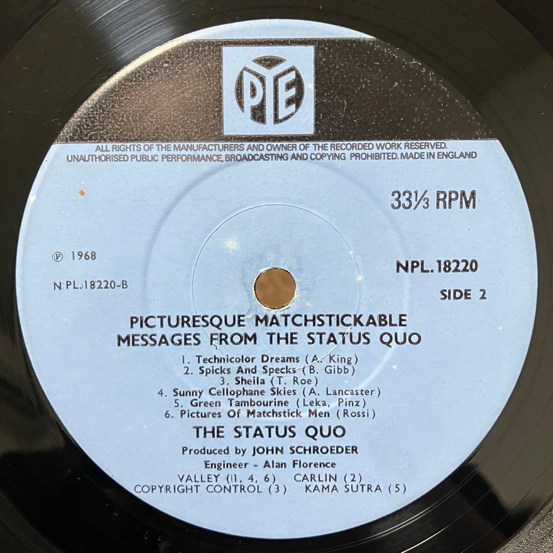 The Status Quo UKオリジナル盤 LPレコード
