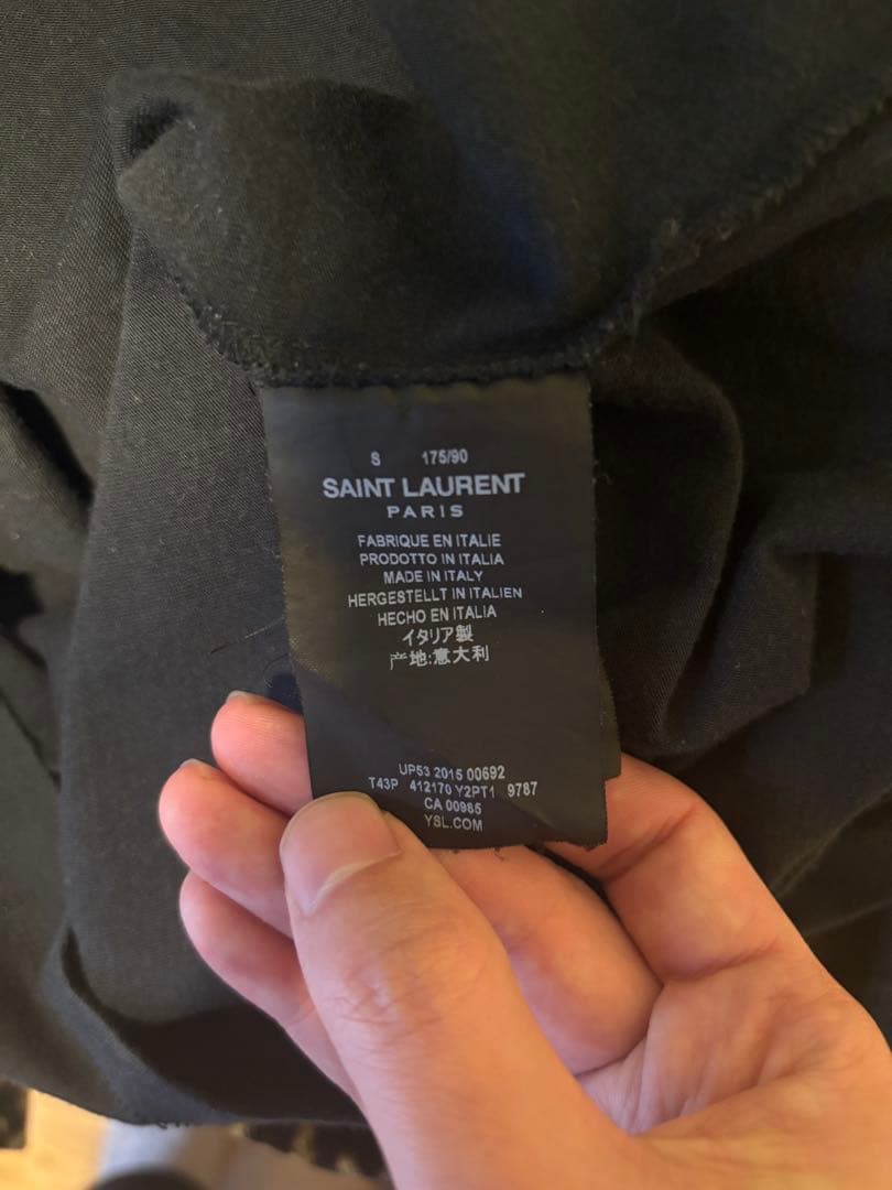 SAINT LAURENT 16SSタキシード風 Tシャツ