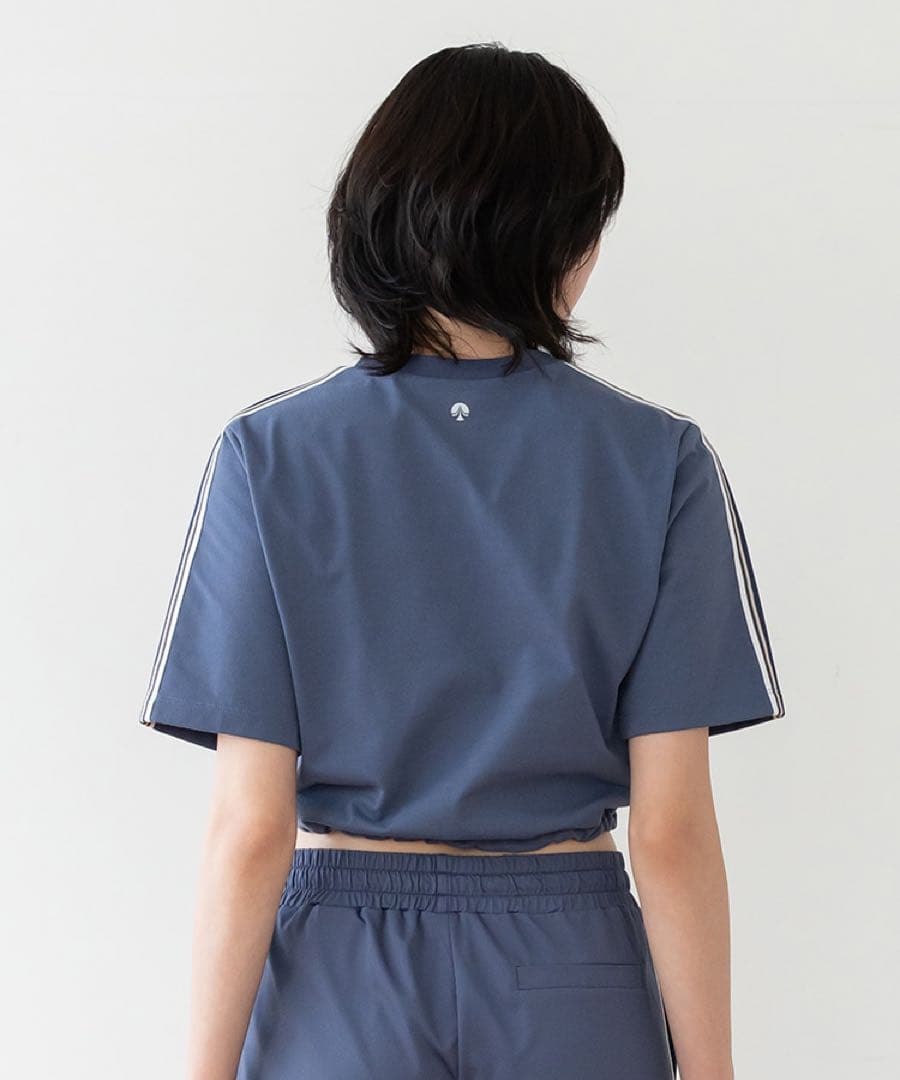 【SUKALA】　【新品】完売ブラトップ付きラインクロップドTee サイズL