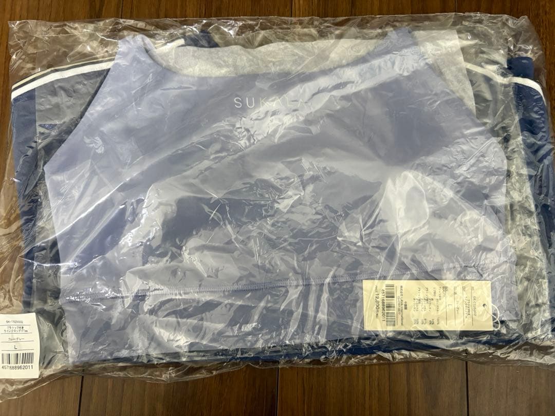 【SUKALA】　【新品】完売ブラトップ付きラインクロップドTee サイズL
