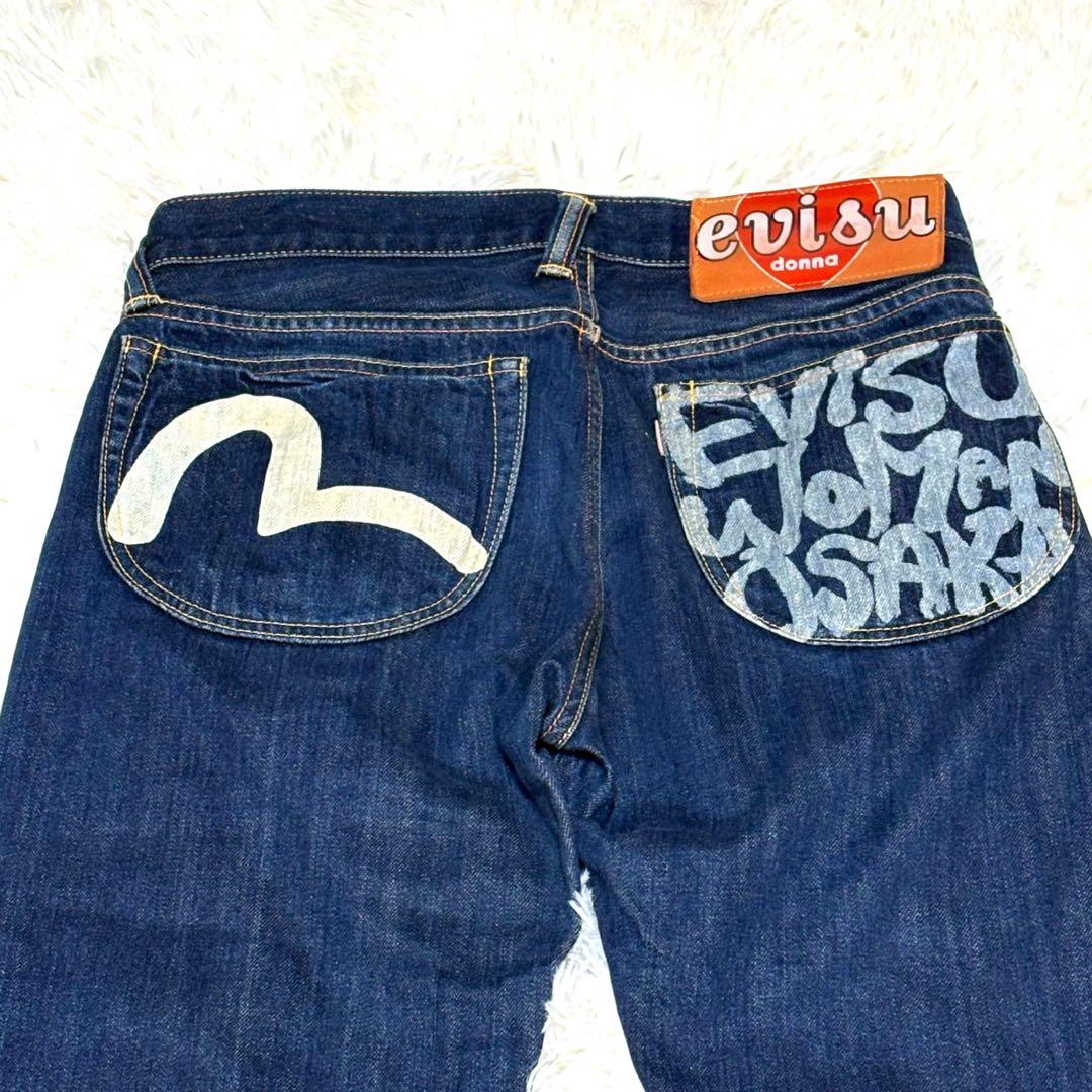 希少　エヴィス ジーパン EVISU DONNA 大阪限定モデル　28✖️32