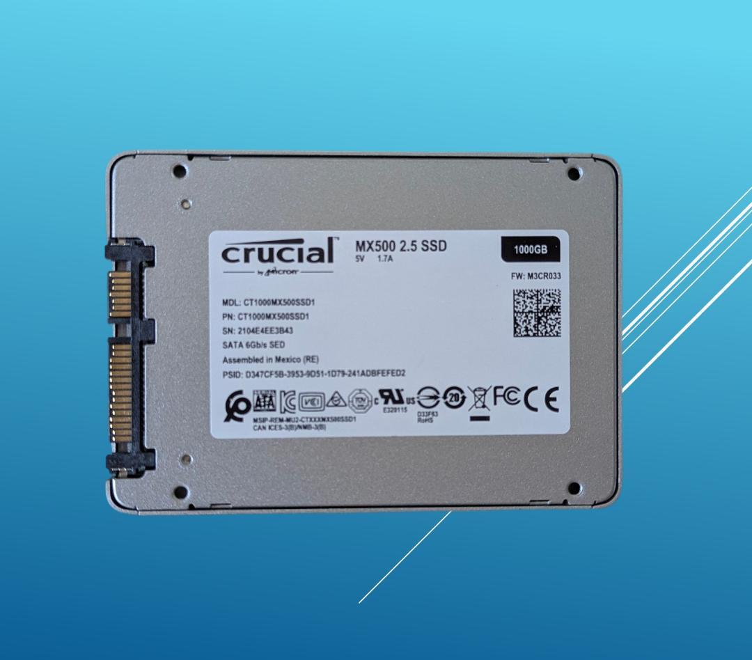 動作確認済 正常品 Crucial SSD 1000GB/#357