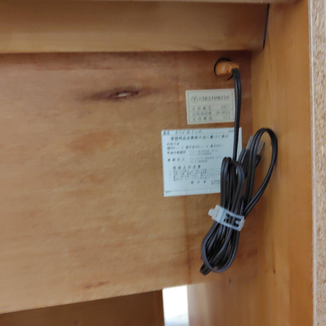 木製ドレッサー・鏡台 スツール付き