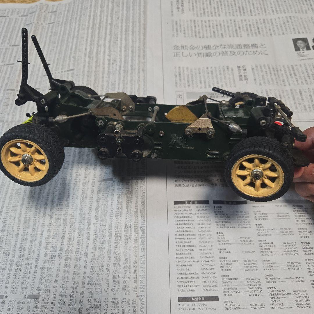 ジャンク長期保管品　タミヤ製　初代Mシャーシ　中古　メカ無し