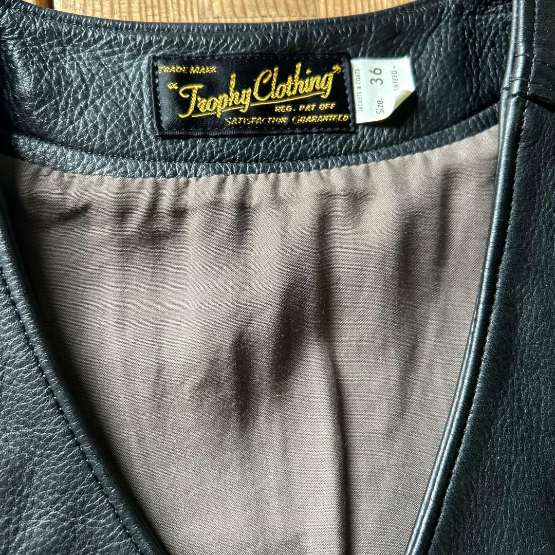 トロフィークロージング　RANCHOR STEER HIDE VEST
