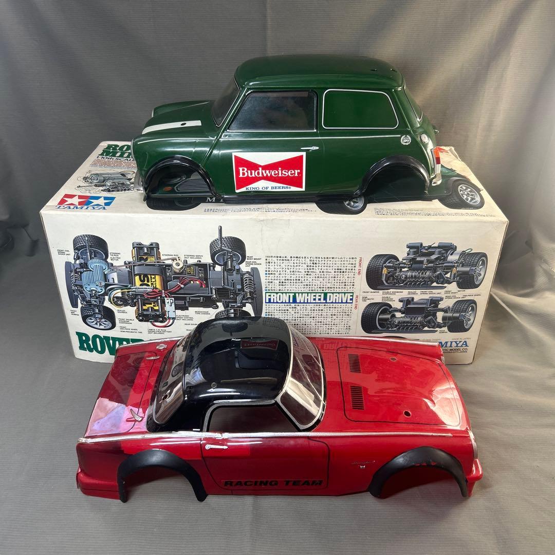デ*ん様 タミヤラジコン　ミニクーパー1/10 S800ボディ＆送信機2点付き