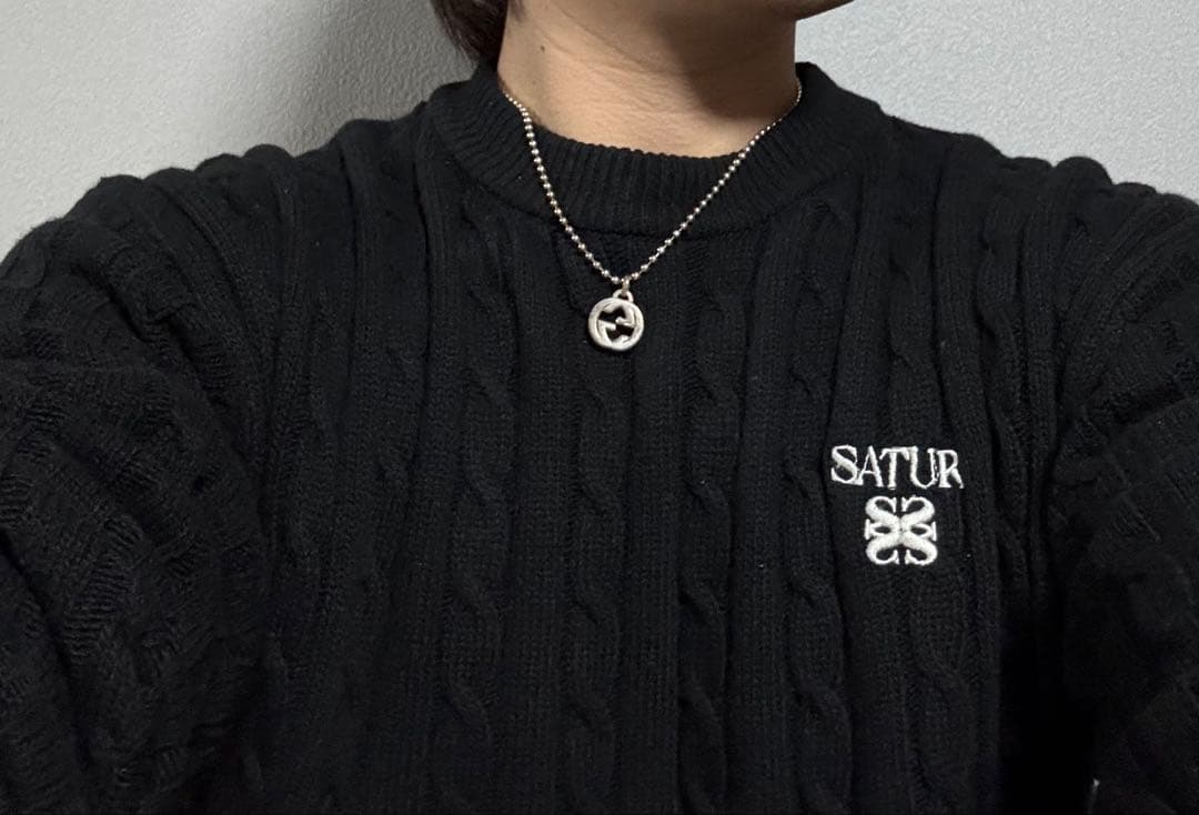Gucci ダブルGロゴ ネックレス シルバー