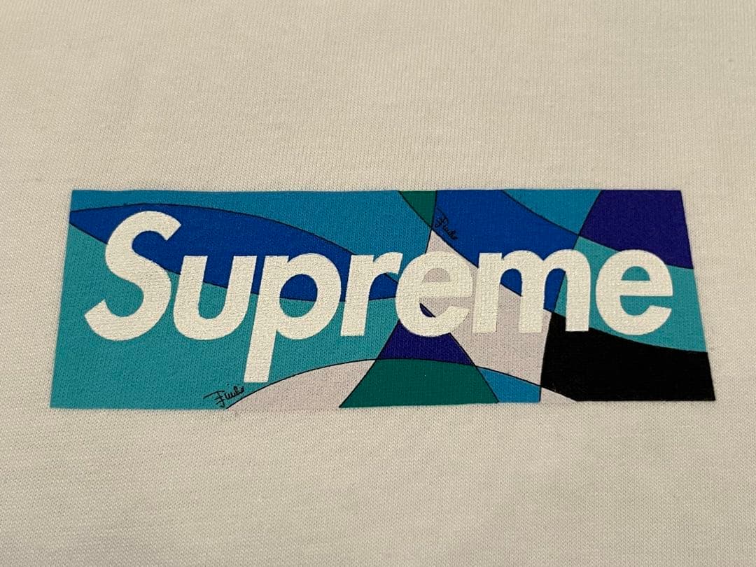 Supreme×EmilioPucci® Box LogoTee \"Blue\"
