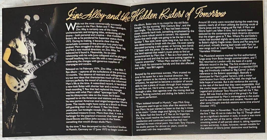 2CD！Marc Bolan & T-Rex / Zinc Alloy &  〜