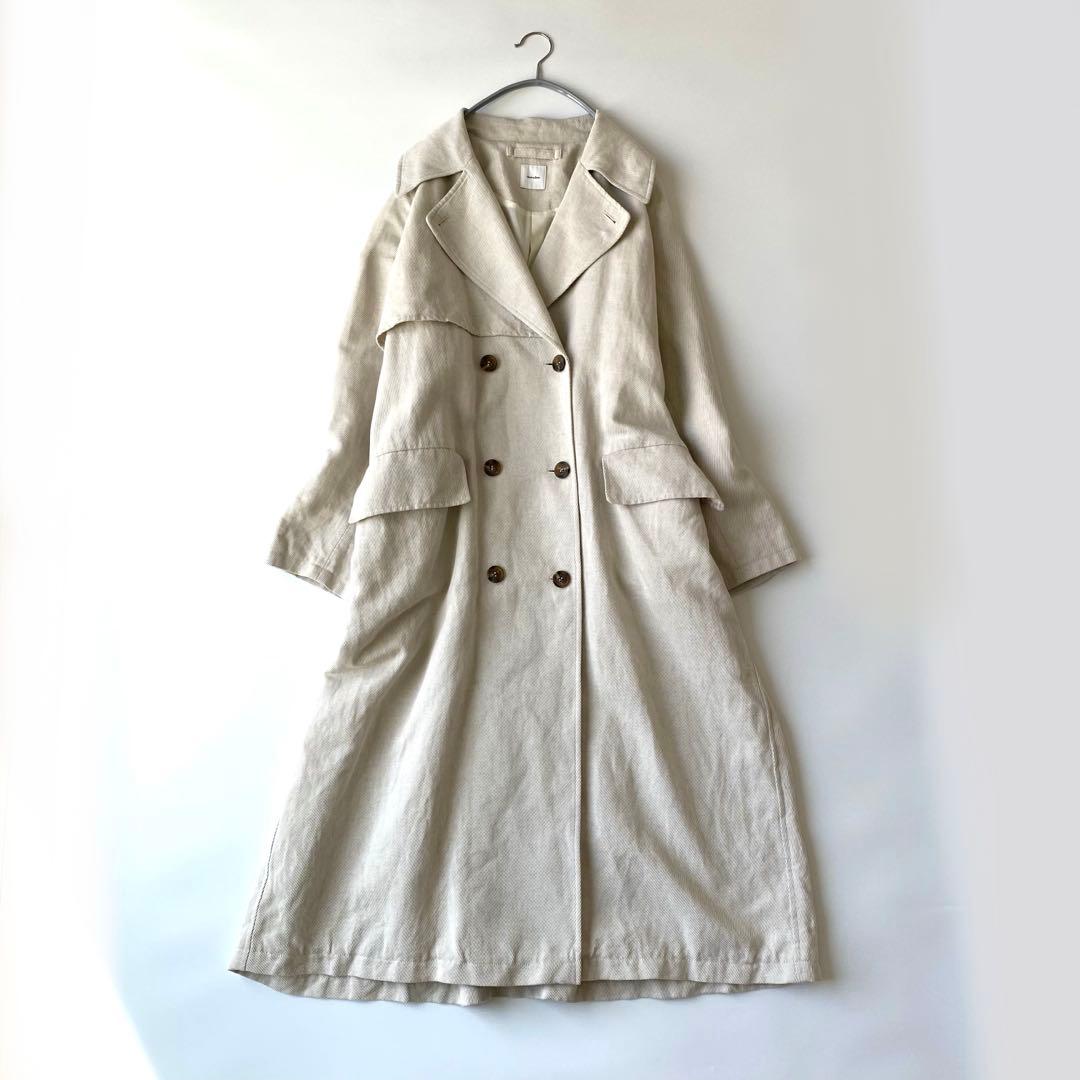 SpickandSpan✨定価3.4万円 リネン混　オーバーサイズ トレンチ
