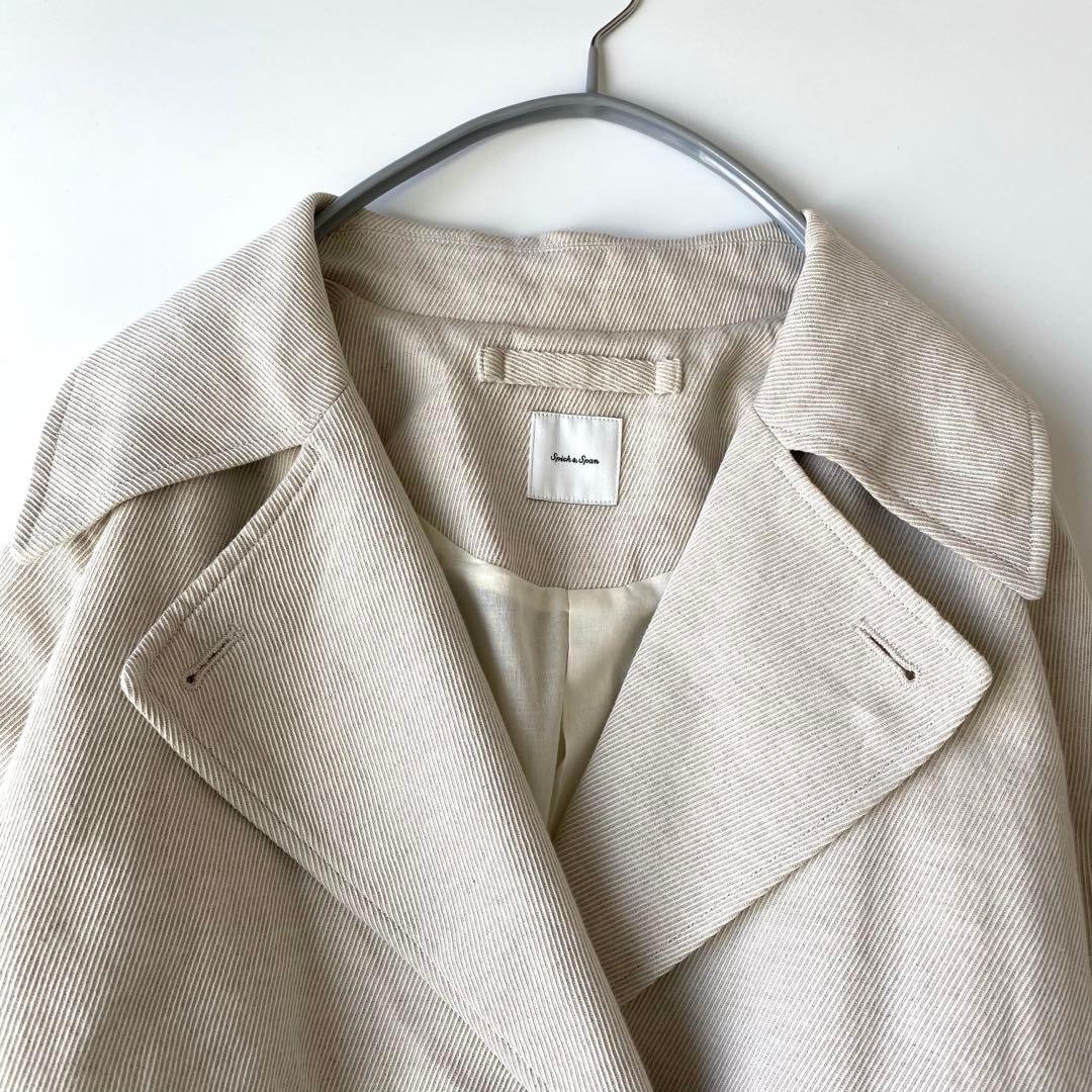 SpickandSpan✨定価3.4万円 リネン混　オーバーサイズ トレンチ