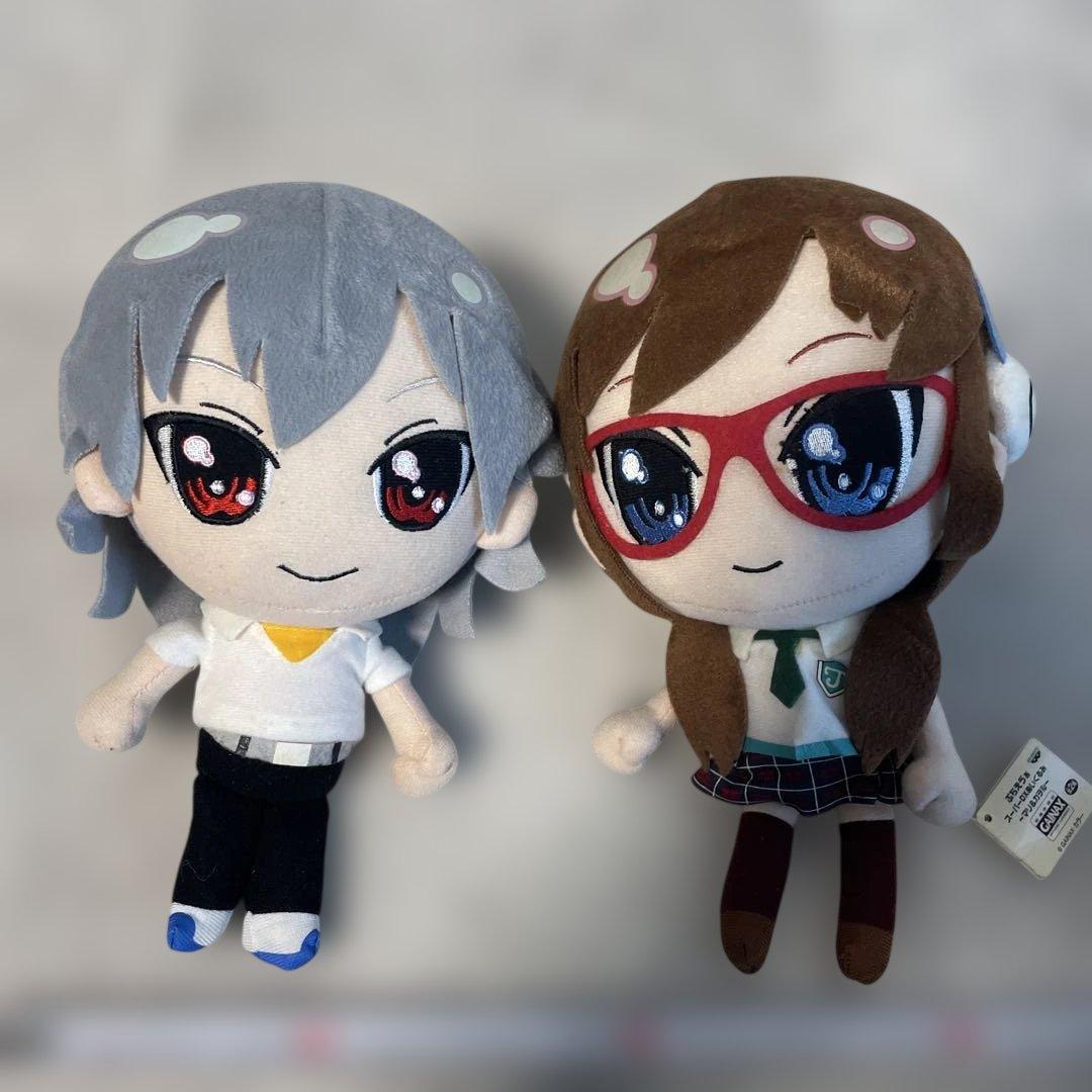 ぷちえゔぁスーパーDXぬいぐるみマリ&カヲル全2種アニメグッズエヴァンゲリヲン