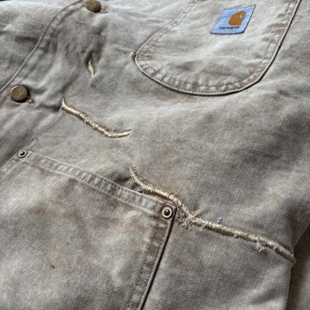 エ*ジ様 80s USA製 carhartt ブラウン チョアジャケット M