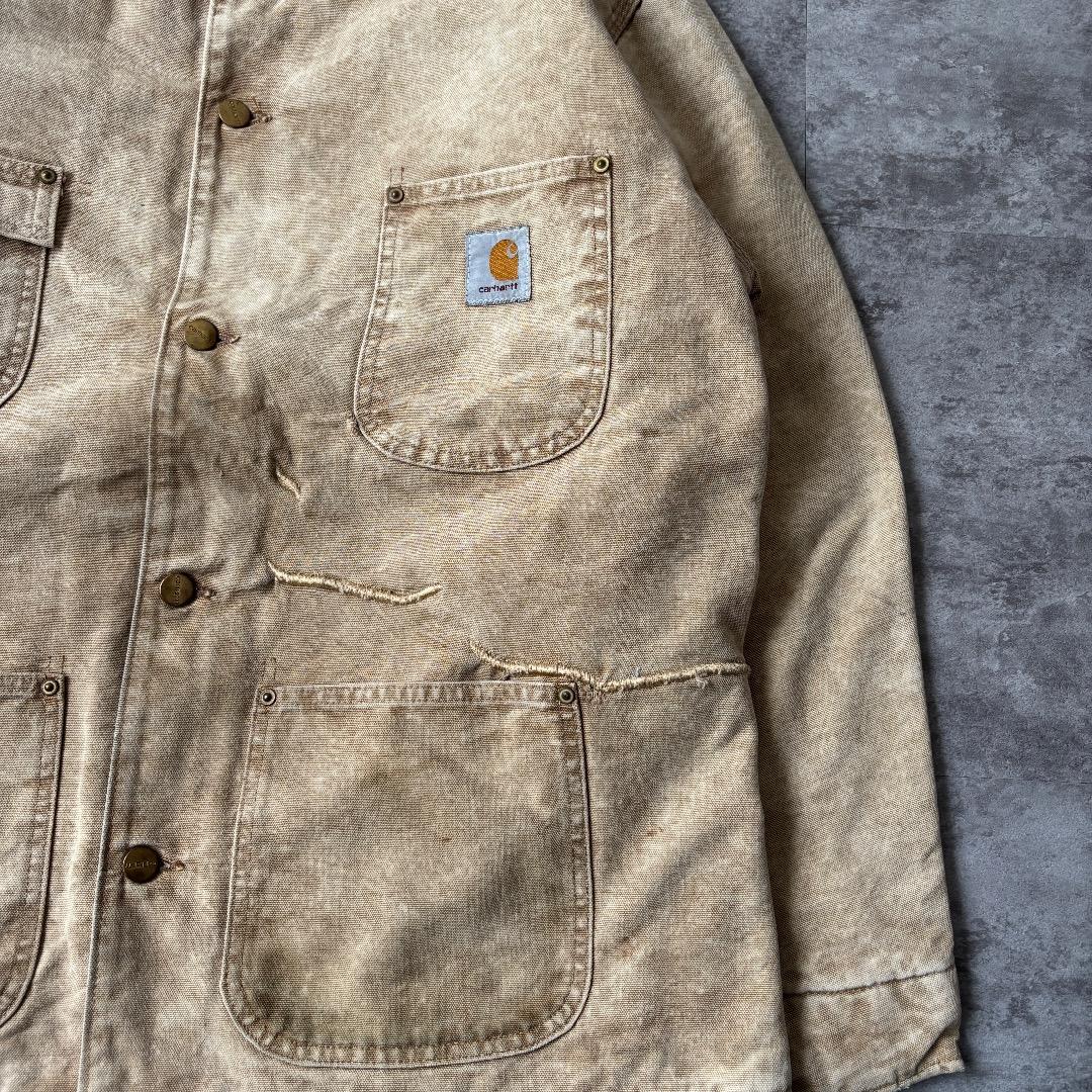 エ*ジ様 80s USA製 carhartt ブラウン チョアジャケット M