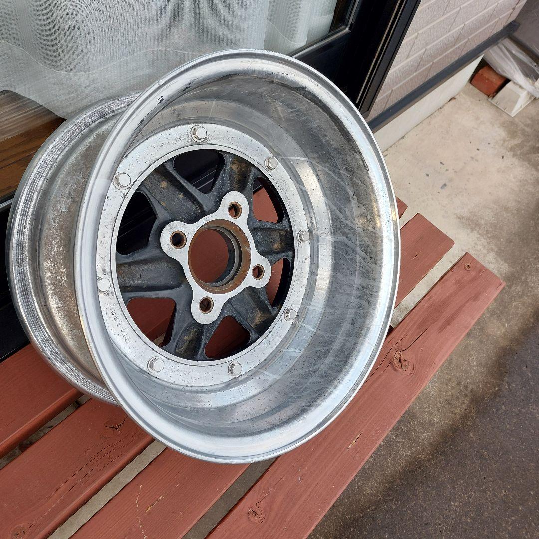 当時物　SSRロンシャン XR-4深リム中古アルミホイール　14インチ6.5