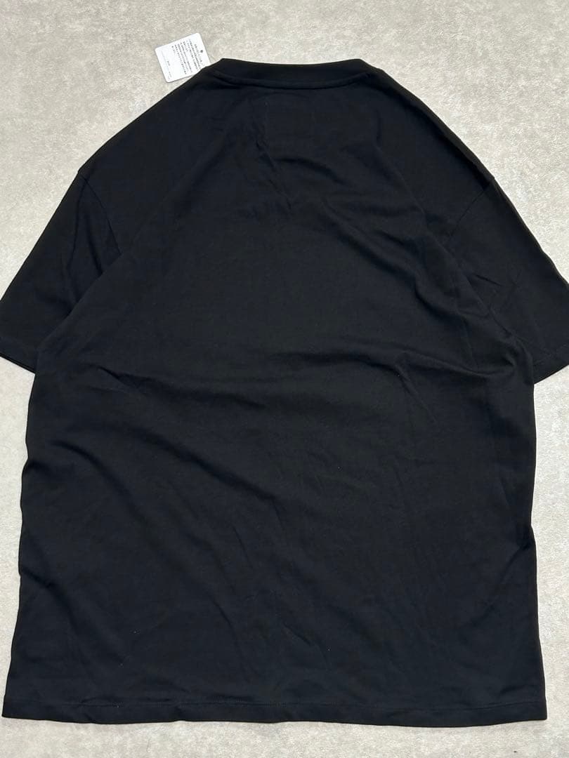 新品 Armani Exchange ブラック Tシャツ ビッグロゴ M 金刺繍