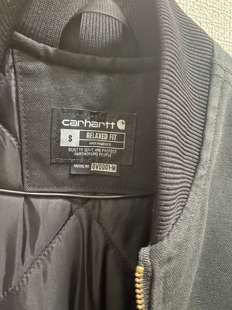 【美品】Carhartt V01 ダックベスト 黒 S メキシコ製