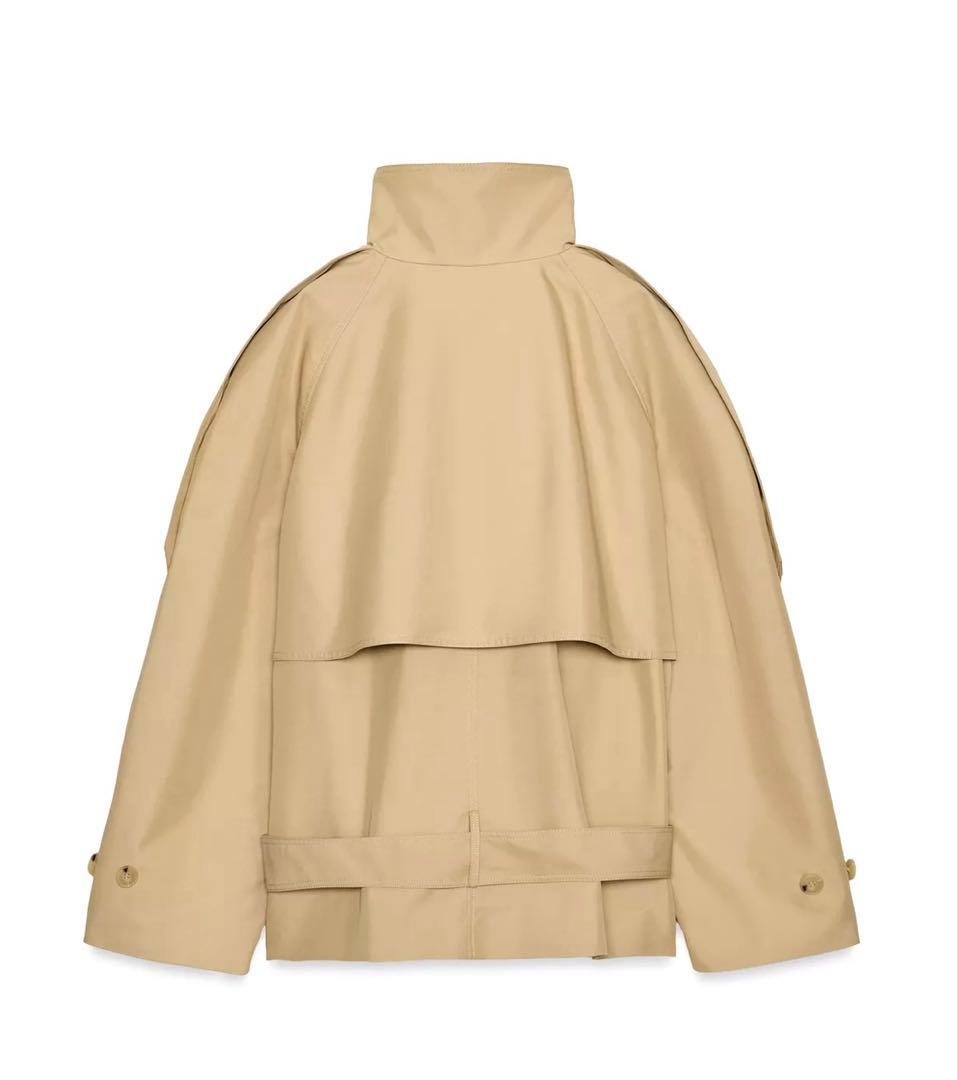 【ZARA】ザラS ショート丈ハイネックトレンチコート ZWCOLLECTION