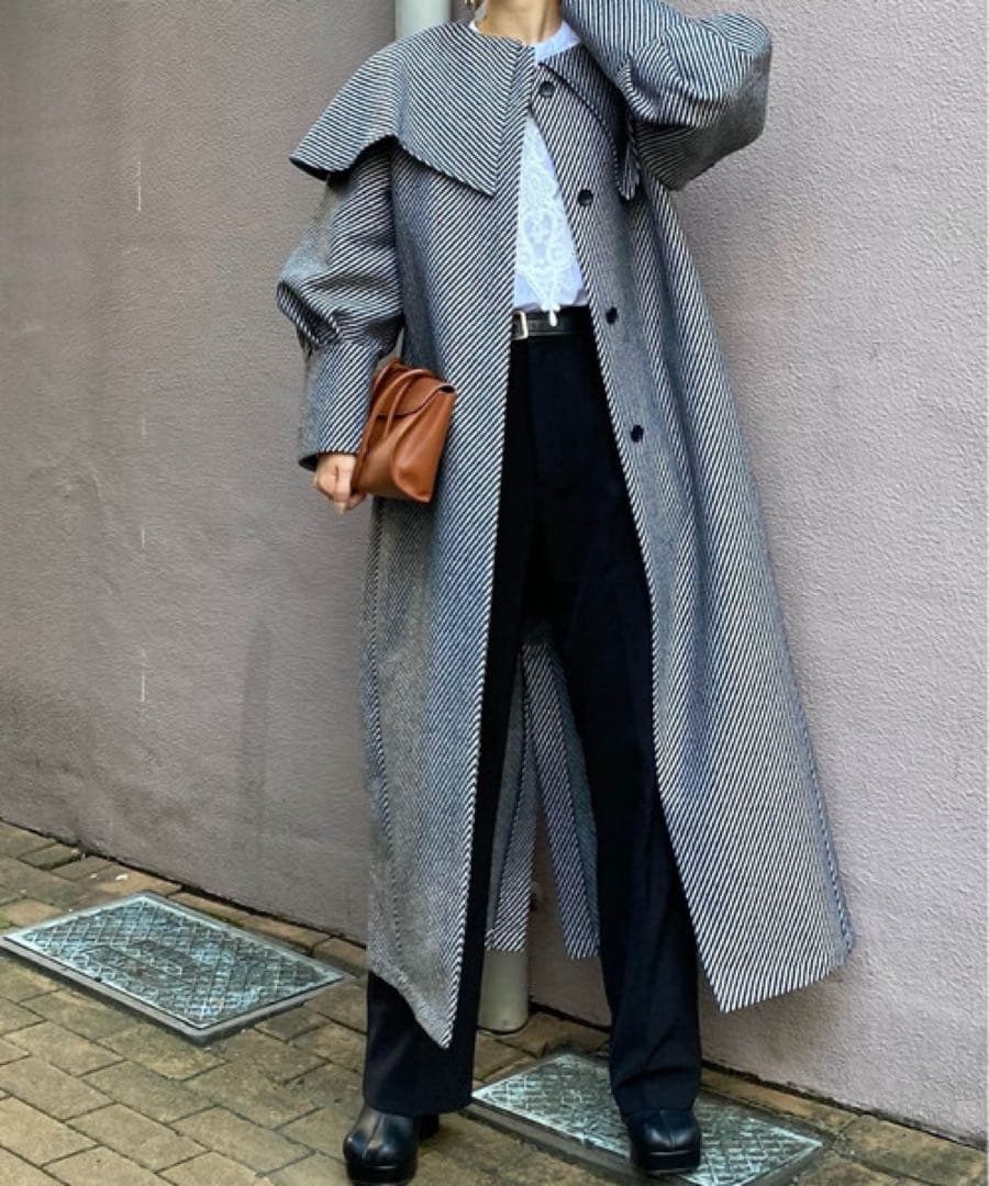 ジャケット・アウター 2602076 Ameri 2WAY CAPE PUFF SLEEVE COAT