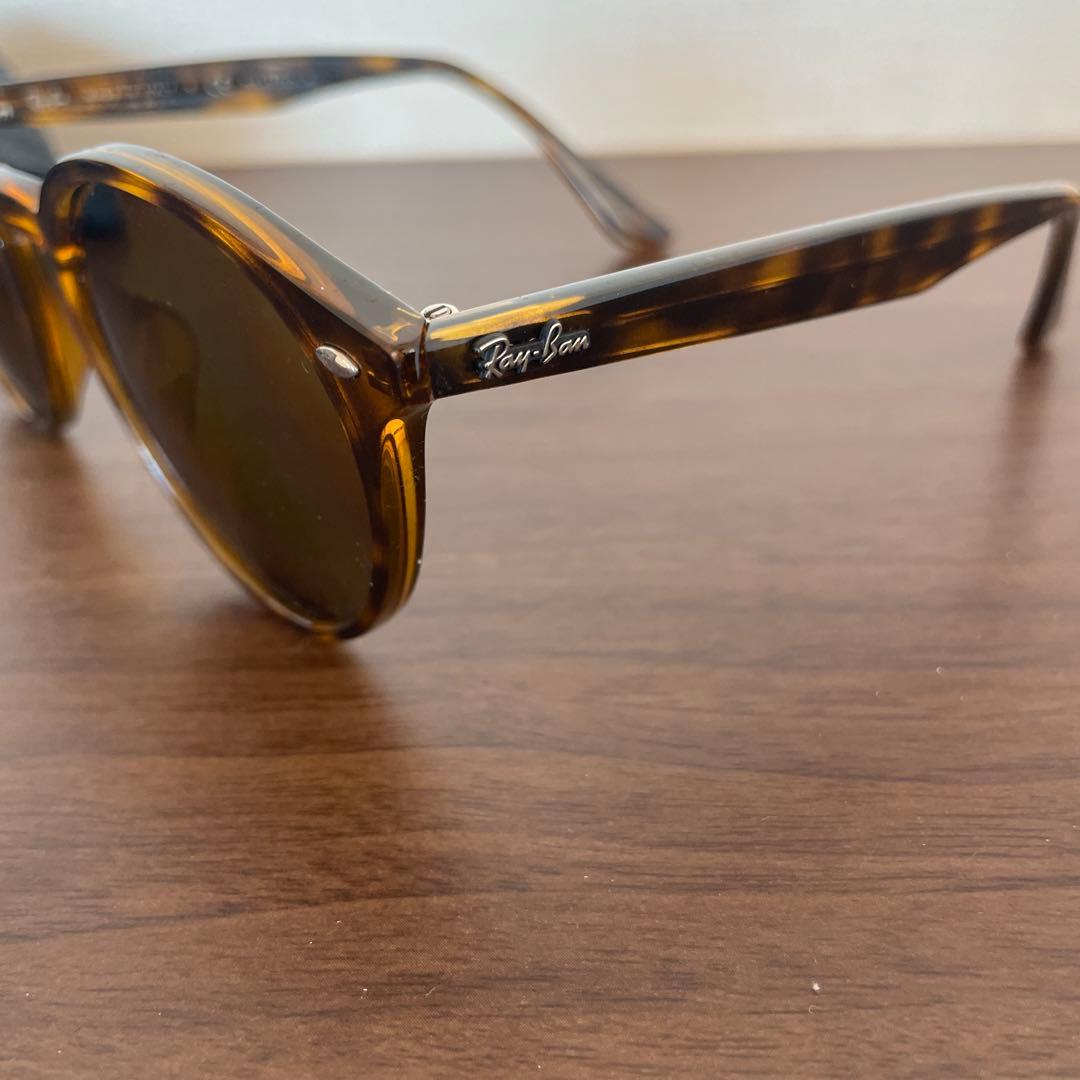 Ray-Ban ブラウン ラウンドサングラス ケース付き
