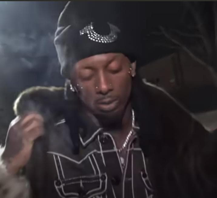 True Religion Playboi Carti MV着用 ビーニー 黒