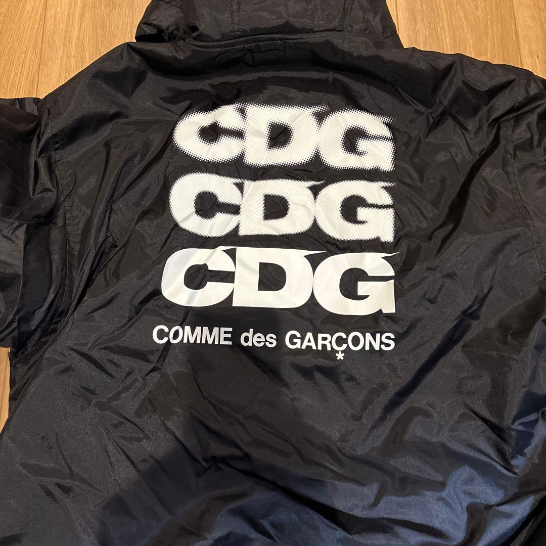CDG フード付き ブラック モッズコート M