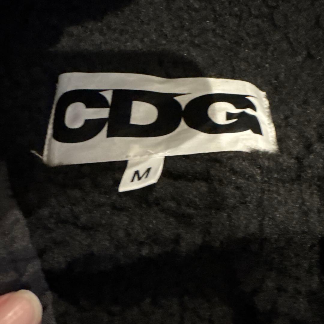 CDG フード付き ブラック モッズコート M