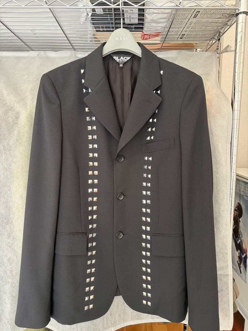 BLACK comme des garcons スタッズテーラードジャケット M