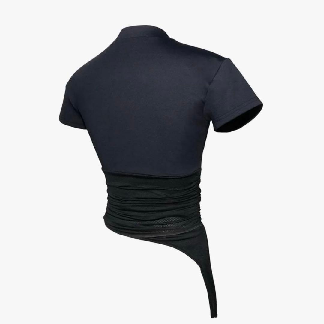 トップス theredthread zip asymmetric tops
