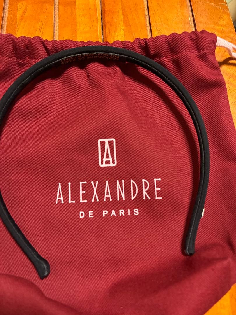 ALEXANDRE DE PARISアレクサンドル ドゥ パリ カチューシャ　黒