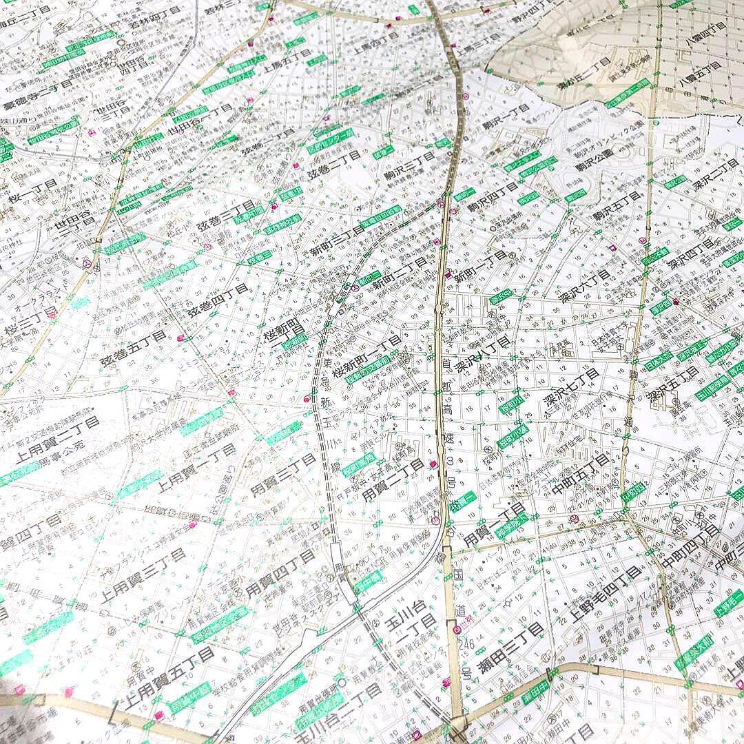 【確認用】東京都区分地図　世田谷区