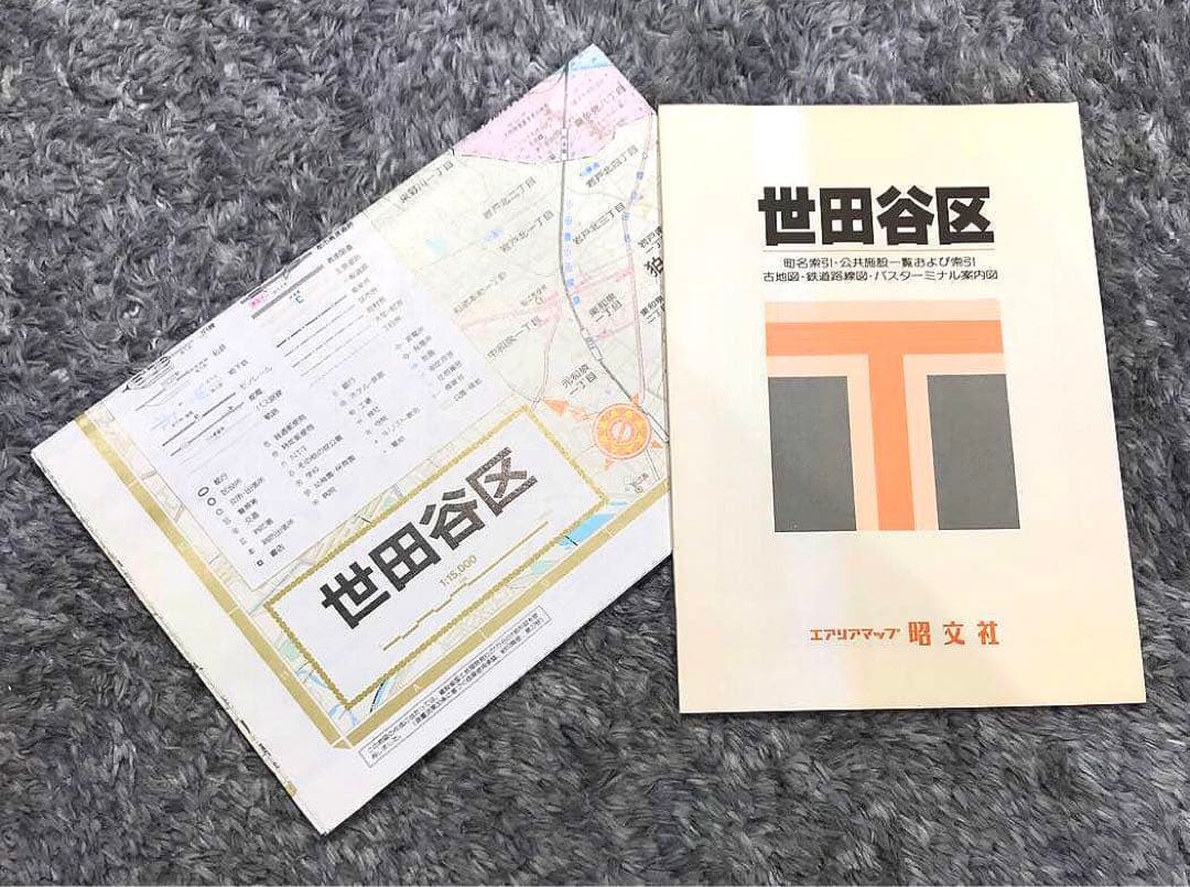 【確認用】東京都区分地図　世田谷区
