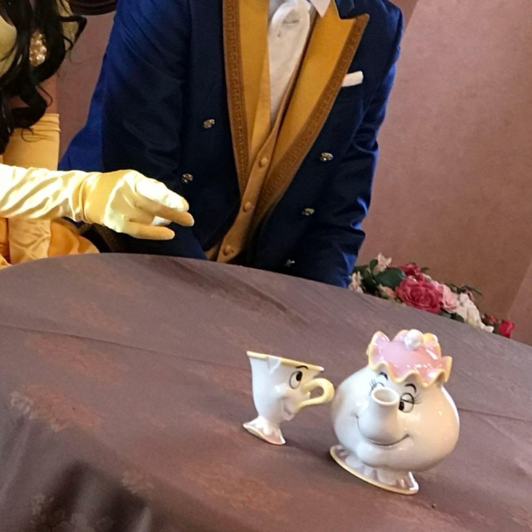 【メーカー完売】ディズニー　ポット夫人　チップ　ティーセット