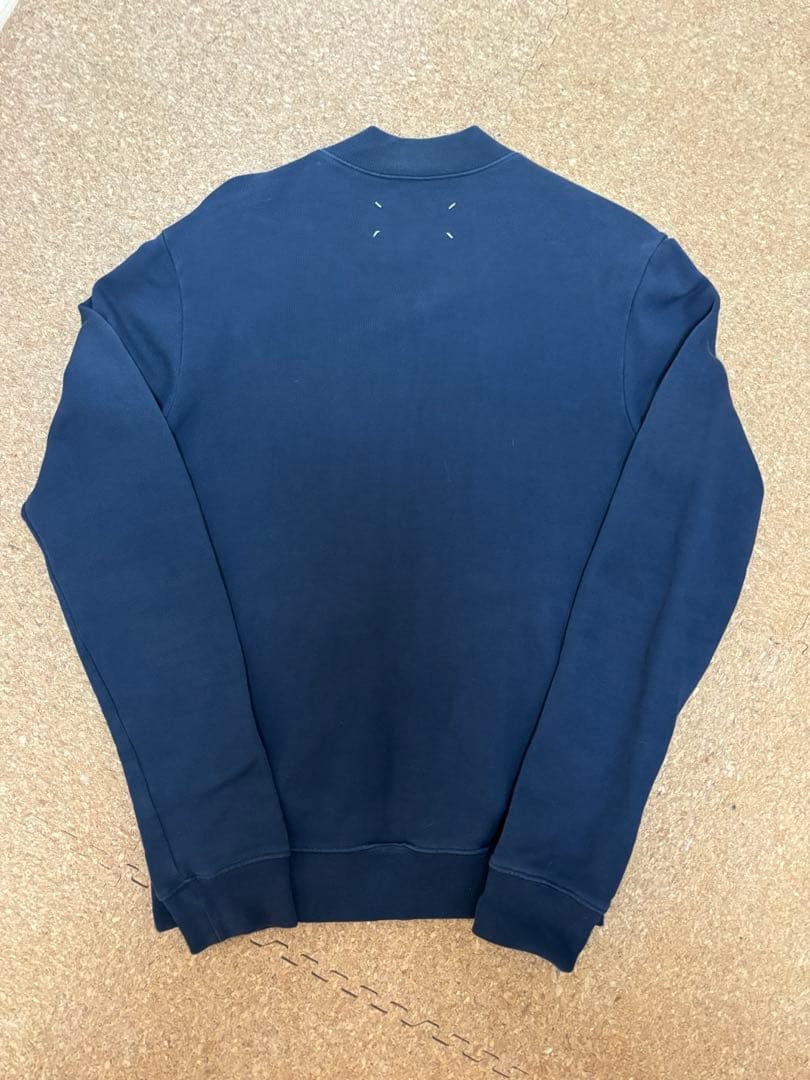 Maison Margiela14 レザー エルボーパッチ スウェット ブルゾン